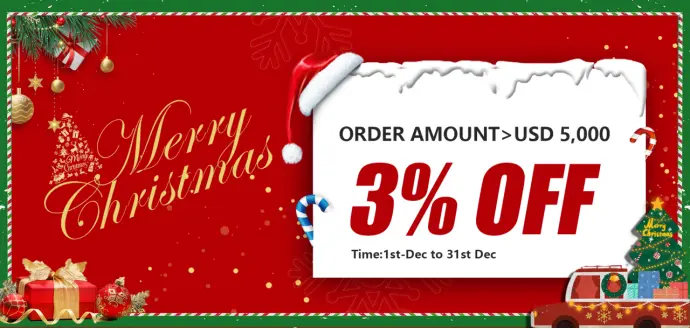 Celebrate Christmas with 3% discount on all QCM products