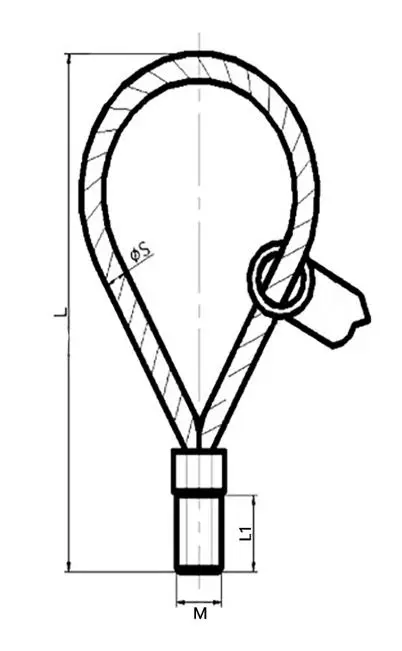 Wire Rope Thread Lifting Loop for Precast Construction Formwork-product