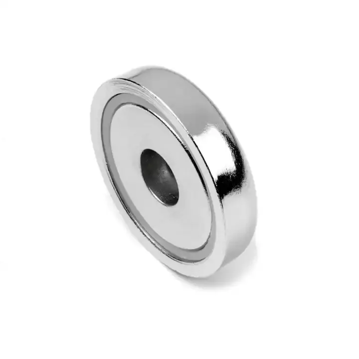 NdFeB strong pot magnet with threaded hole