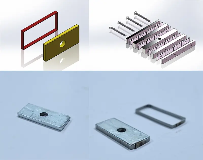Neodymium magnets and protective rings