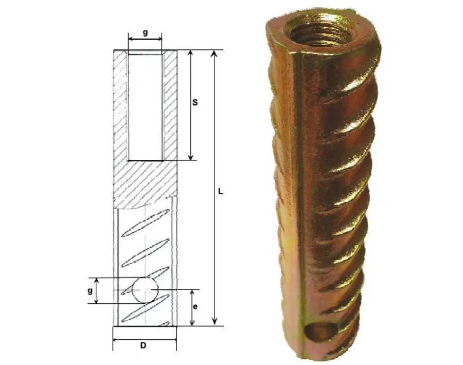 Steel Threaded Lifting Socket Dimensions