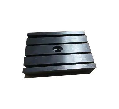 The iron blocks are precision machined to a very tight tolerance