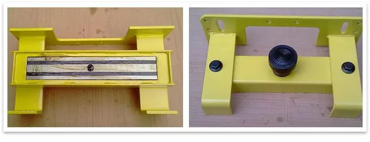The shuttering is clamped to connect and fix it to the side formwork