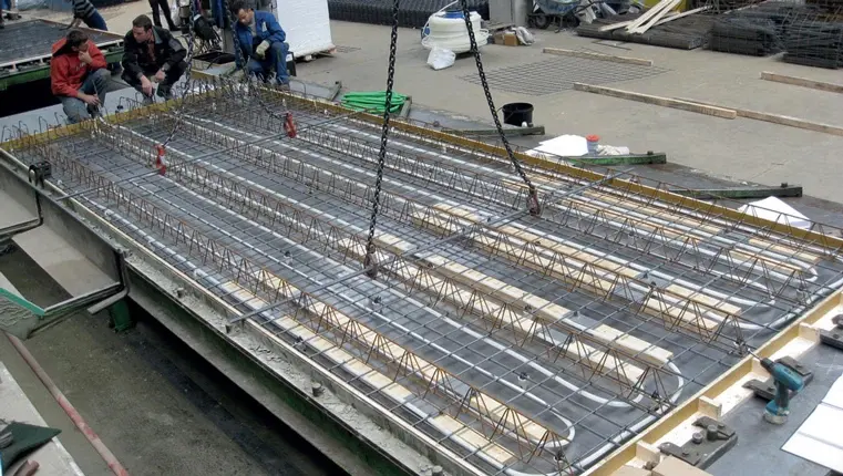 Magnetic formwork technology for concrete walls is used in prefabrication plants