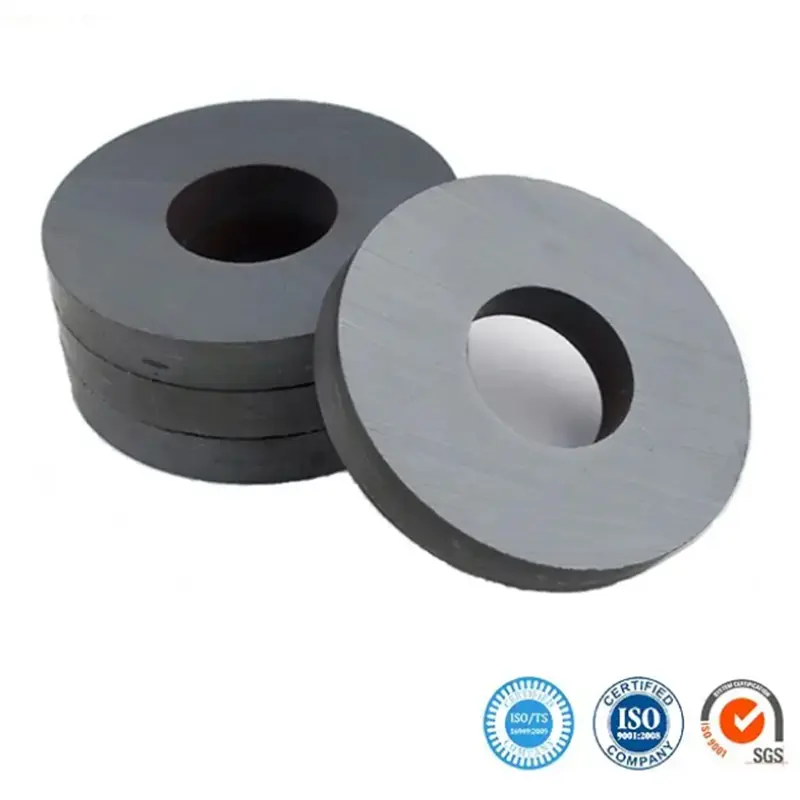 Y35 Professional Ferrite Permanent Diametrically Magnetized Ring Magnet for Speaker
