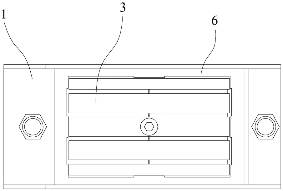 Precast concrete magnet bottom view