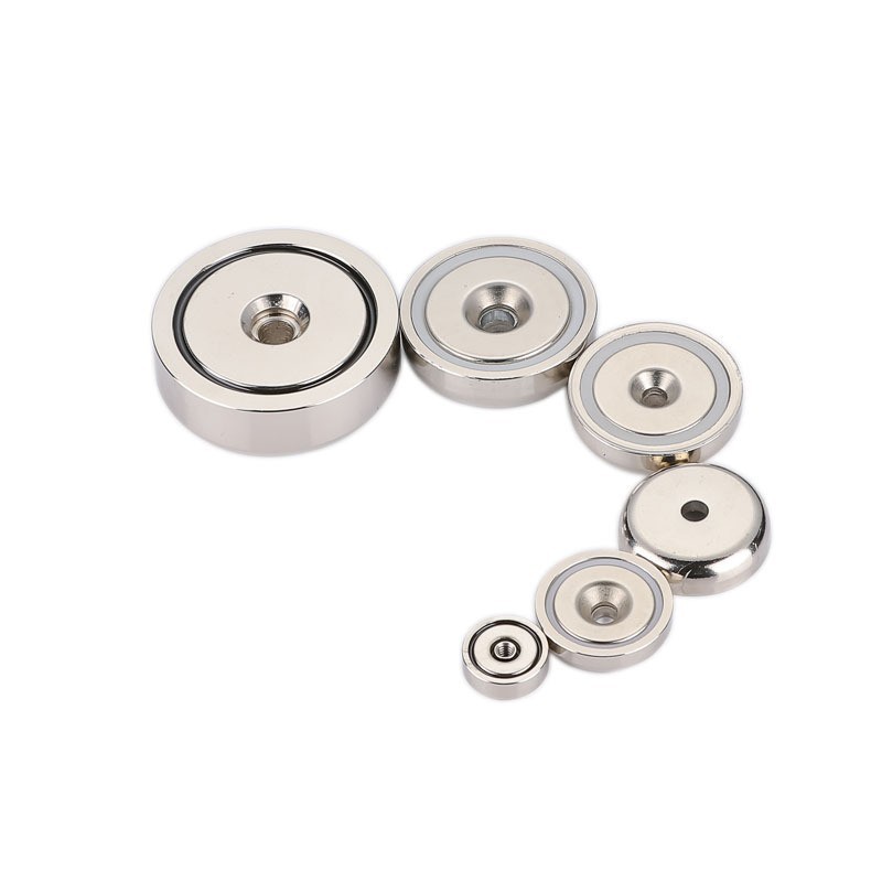 Strong Neodymium Threaded Cup Pot Magnets For Fastening Purposes Available For Sale