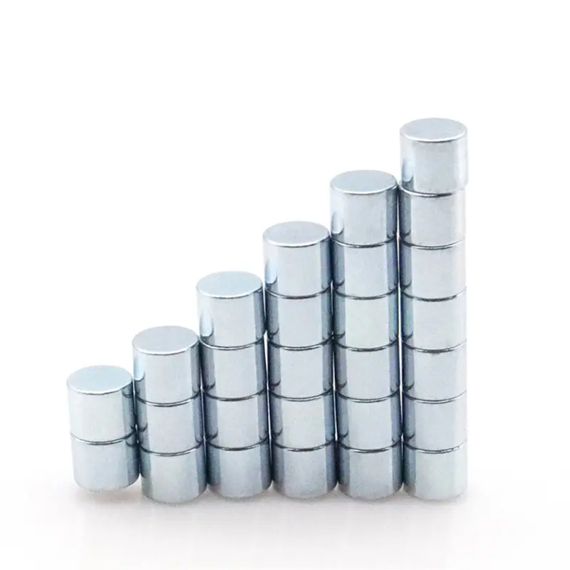 N52H Strong Rare Earth Zinc Plated D6×5mm Permanent NdFeB Super Neodymium Magnet