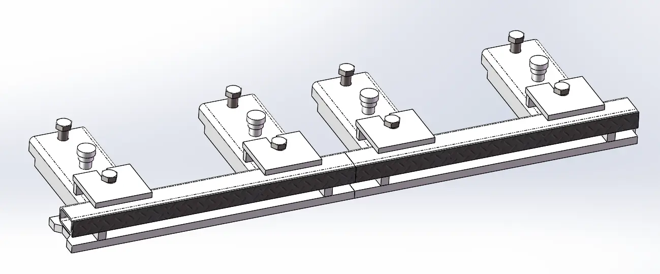 QCM-450 steel stepping shuttering magnet fixes the template with the help of the adapter