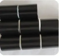 Round neodymium magnet with epoxy coating, black