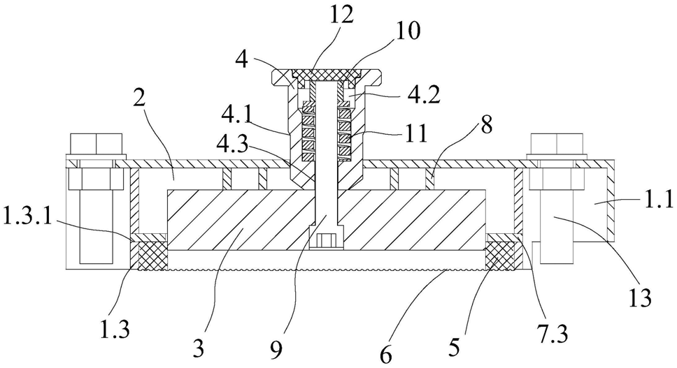 Side profile of Precast concrete magnet