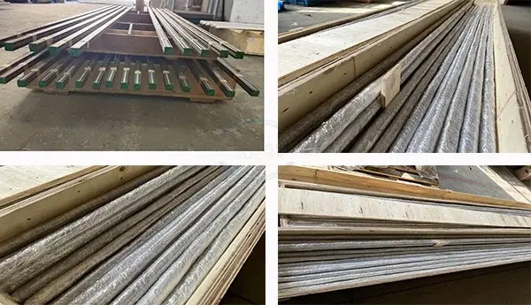 Packaging of magnetic steel chamfer strip