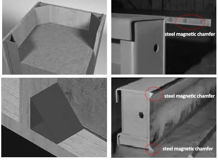 Application of steel magnetic chamfer